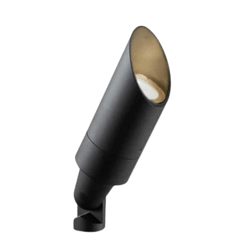 FX Luminaire MU Up Light Fixture Landscape Lighting, No Lamp, Black Finish (MU-NL-LS-FB)