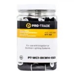 Pro-Trade Black/Gray Wire Connector #22-#12, 150-Pack Canister (PT-WC1-BKWH-150)