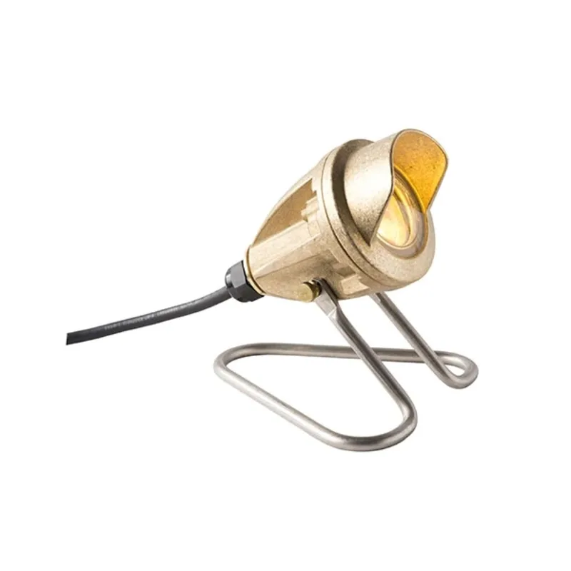 FX Luminaire LL 6LED Natural Brass Under Water Light (LL-6LED-BS)