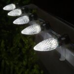 25 Pack C9 Blue Cool White Superbrite Holiday Christmas Faceted Bulb (81873)