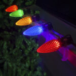 25 Pack C9 Multi-Color LED Superbrite Holiday Christmas Faceted Bulb (81876)