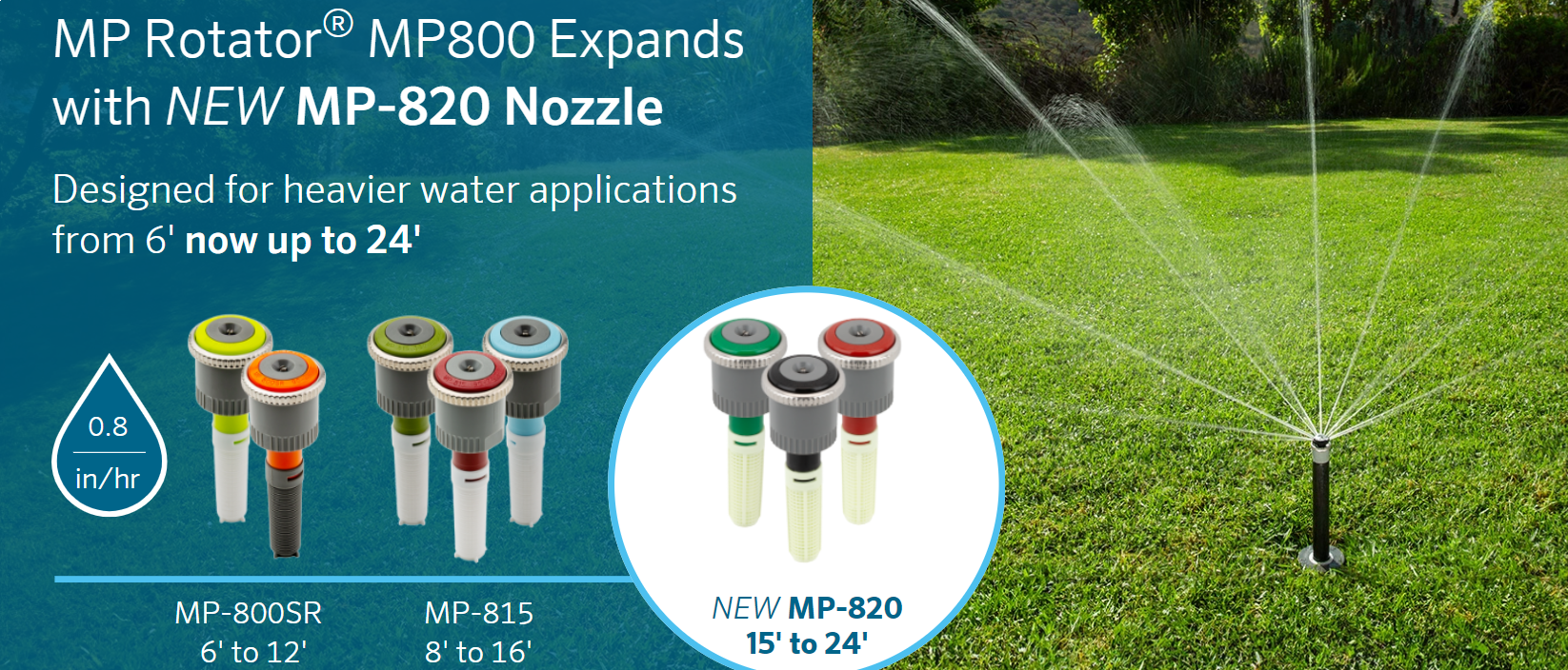 New Hunter MP Rotator MP 820 Nozzles