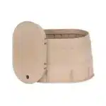 8 x 14 in. Tan Oval Valve Box with Tan Lid