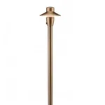 FX Luminaire C-PL4-LED20W-18R-AB Path Light | 4-Inch Hat | 18" Riser | Antique Bronze (C-PL4-LED20W-18R-AB)