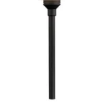 FX Luminaire 12" 1LED Black Riser (P-1LED-12RA-FB)