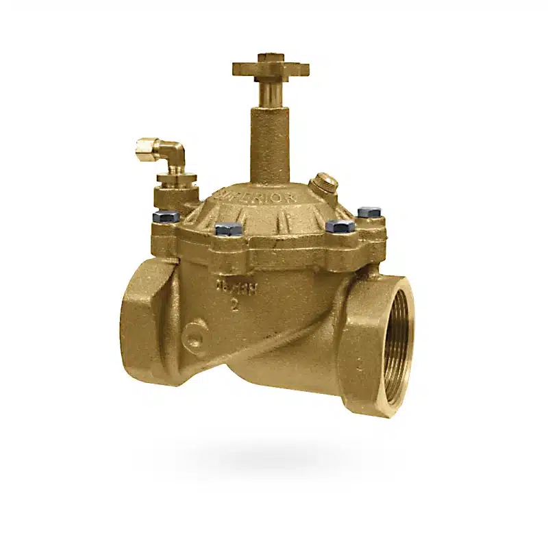 Superior 100 Series 2" brass normally open hydraulic in-line valve (100200)