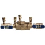Febco LF850 lead-free double check valve assembly backflow preventer with quarter-turn ball valves