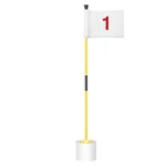 Brilliance 3W LED Illumi Golf Cup Light with 3' White Flag for Putting Green (Golf-Beam)