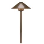 FX Luminaire CA Path Light 12" Riser Aluminum Bronze Finish, No Lamp (CA-A-NL-12R-BZ)