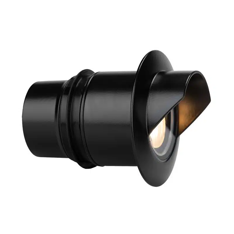 FX Luminaire Cora CN-51 4W MR16 2700K LED In-Grade Well Light Cowling, Black (CN-51-LED20WFL-CW-FB)