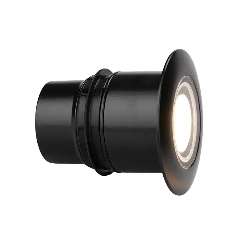 FX Luminaire Cora CN-51 4W MR16 2700K LED In-Grade Well Light Ring, Black (CN-51-LED20WFL-RG-FB)