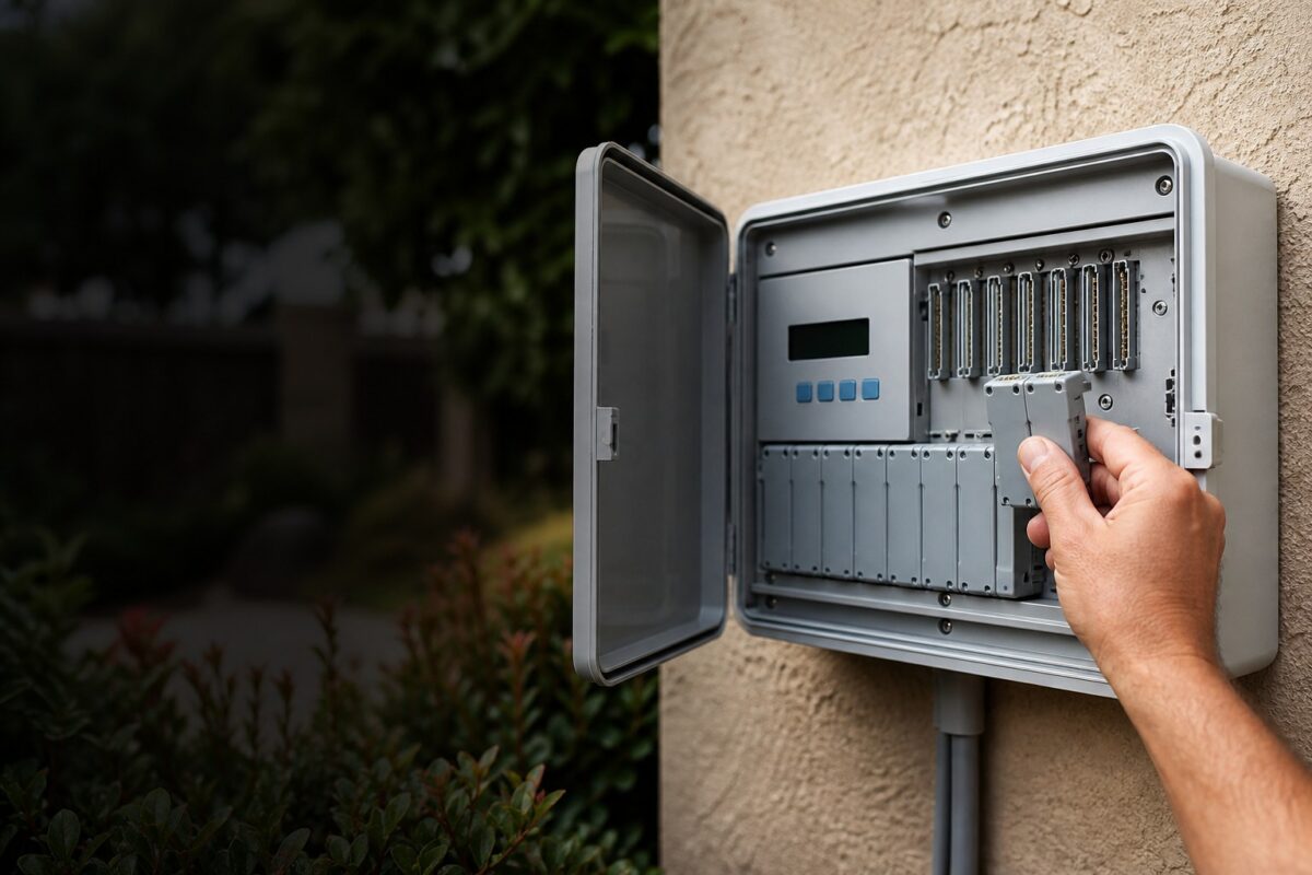 Irrigation controller station expansion modules