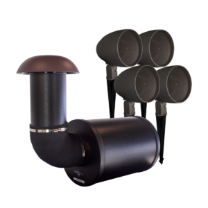 TruAudio UltraScape kit with burial subwoofer and four satellite speakers