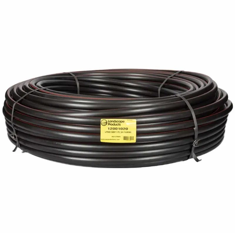 Landscape Products LP940 3/4 in Drip Tubing Red Stripe - 500 ft Roll (11200202)