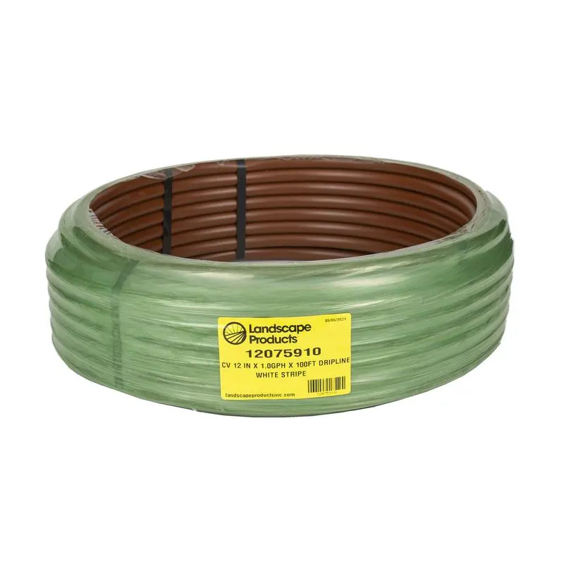 Landscape Products EZ-ID-CV 17MM Dripline - 1GPH Emitters 100 ft Roll x 12 in Spacing (12075910)