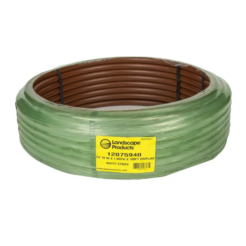 Landscape Products EZ-ID-CV 17MM Dripline - 1GPH Emitters 100 ft Roll x 18 in Spacing (12075940)