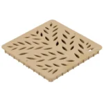 NDS 12 in Square Sand Botanical Decorative Grate (1218S)