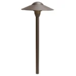 Kichler 15310 Path Light, Textured Architectural Bronze, T5 LED, Aluminum (15310AZT)