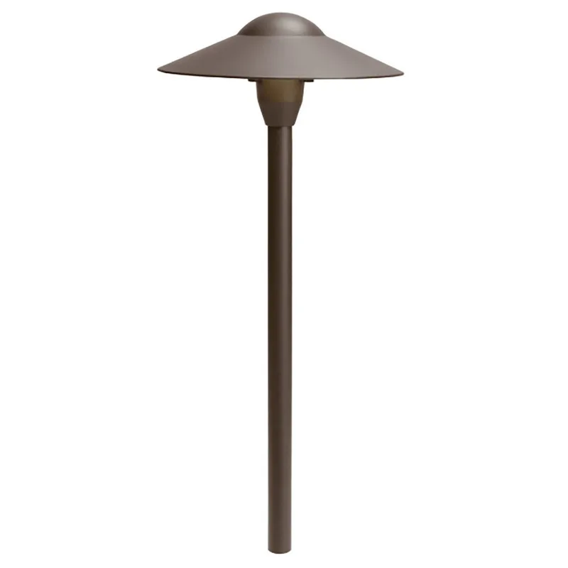 Kichler 15310 Path Light, Textured Architectural Bronze, T5 LED, Aluminum (15310AZT)