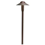 Kichler Warm-White LED 6" Dome Path Light 2700K - Textured Architectural Bronze (15870AZT27R)