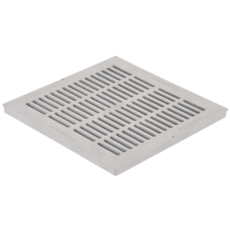 NDS 18" X 18" Square Polypropylene Gray Catch Basin Grate (1810)