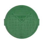 6 in. Round Green Lid for Valve Box