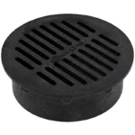 NDS 6 in Round Drain Grate - Black (40)