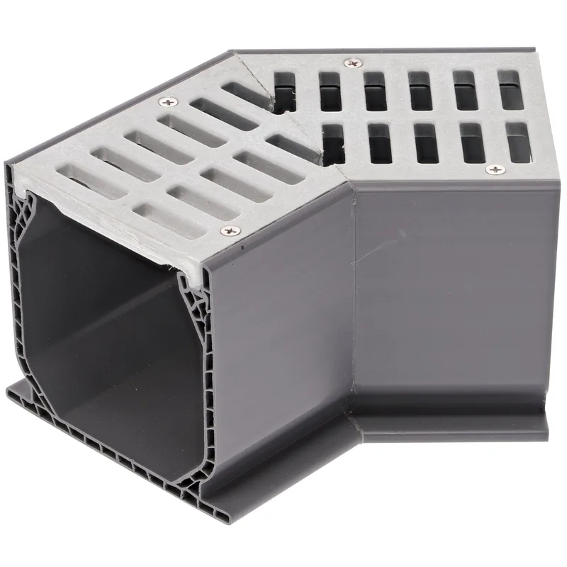 NDS Mini-Channel 45-Degree Elbow with Gray Grate (5300)