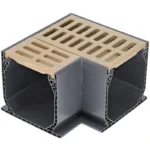 NDS Mini-Channel 90-Degree Elbow with Sand Grate (5383)