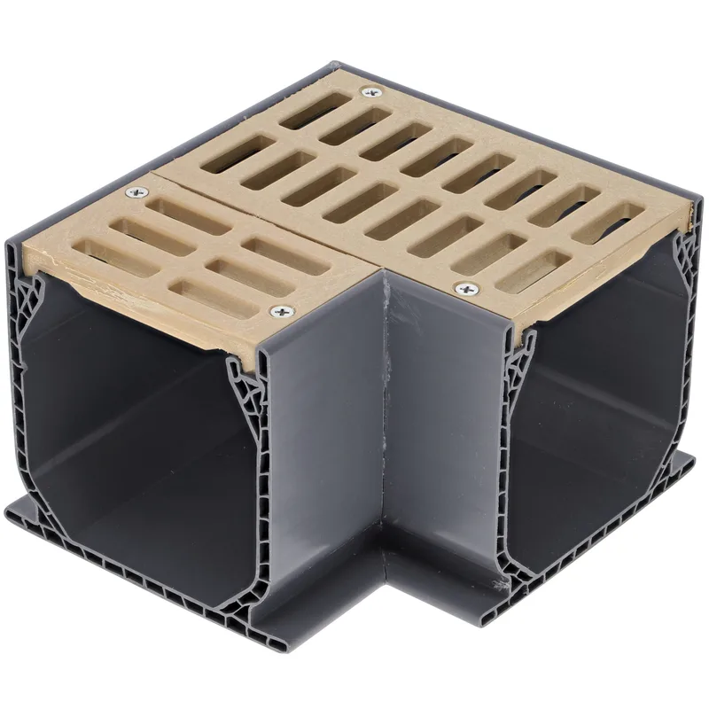 NDS Mini-Channel 90-Degree Elbow with Sand Grate (5383)