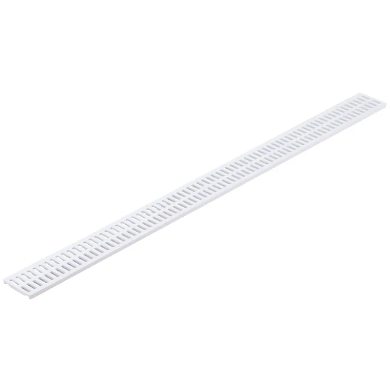 NDS Mini Channel 3' Rectangular Drain Grate, White (540)