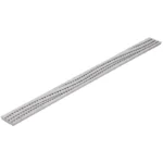 NDS Mini Channel 3' Rectangular Drain Grate, Gray Wave (555GY)