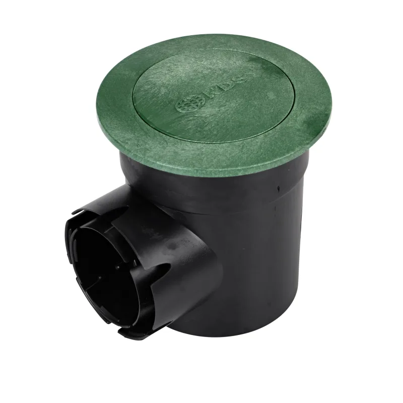 NDS Spee-D Pop-Up Emitter w/ 6" Round Catch Basin, Spring Loaded, Green (625)