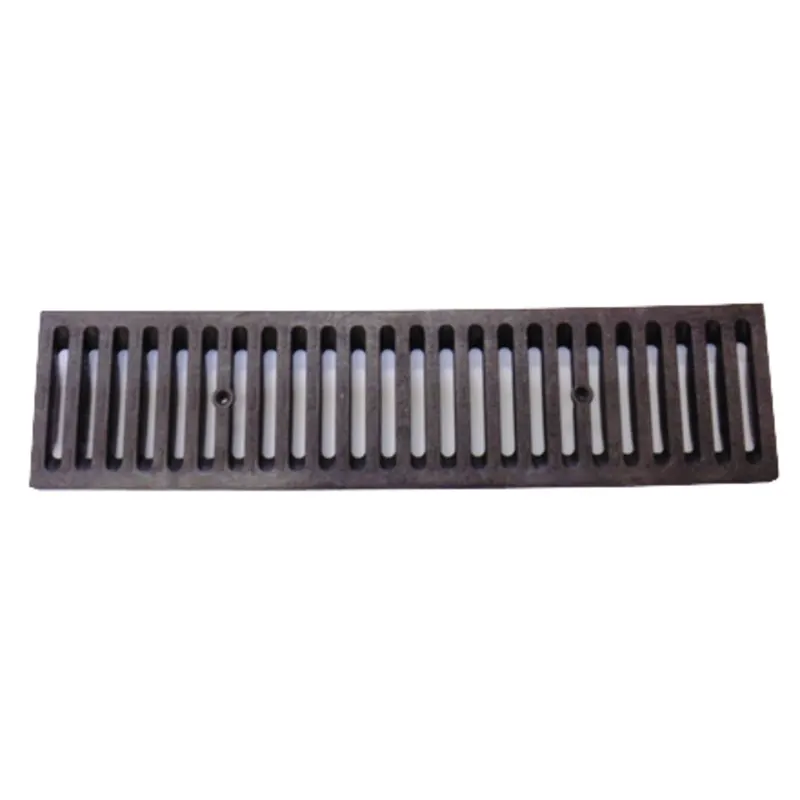 NDS Dura Slope 2' x 6" Rectangular Channel Drain Grate, Light Gray Flat (661LG)