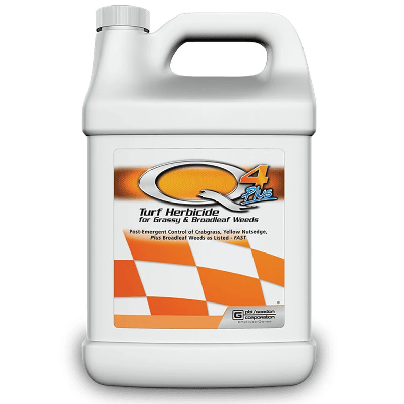 PBI-Gordon Q4 Plus Turf Herbicide for Grassy & Broadleaf Weeds – 1 gal (6971077)