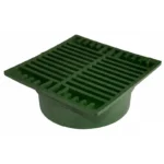 NDS 7 in Square Drain Grate Green (772)