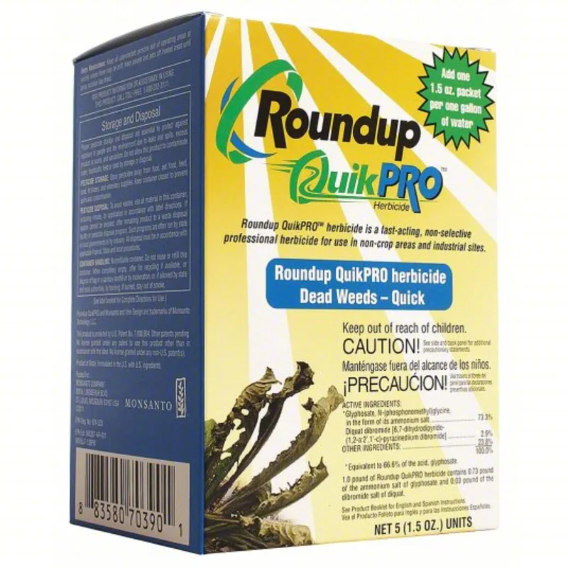 Roundup QuikPro Herbicide – 5 Pack Box (86703041)