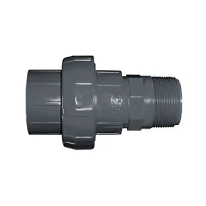 Lasco 896-010 1 in Slip x MPT Schedule 80 PVC Union (896-010)