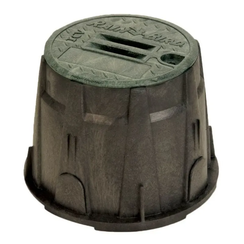 Rain Bird VB 10" Locking Plastic Valve Box, Black/Green (A11458)