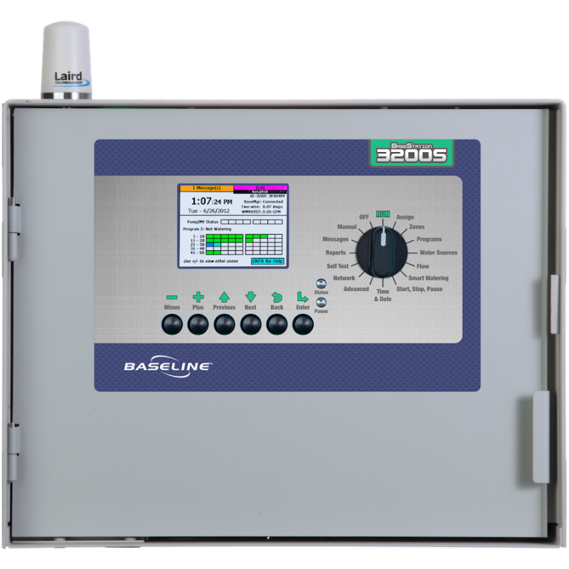 Baseline 3200 BaseStation 12-Zone 2-Wire/Conventional Powder Coated Wall Mount Controller (BL-3200X-R12)