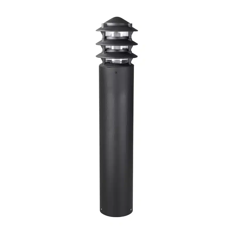 Vista Pro Lighting Vista BR-8231 Bollard Black G4 1.5W Ground Mount Aluminum (BR-8231-B-150-W-G4)