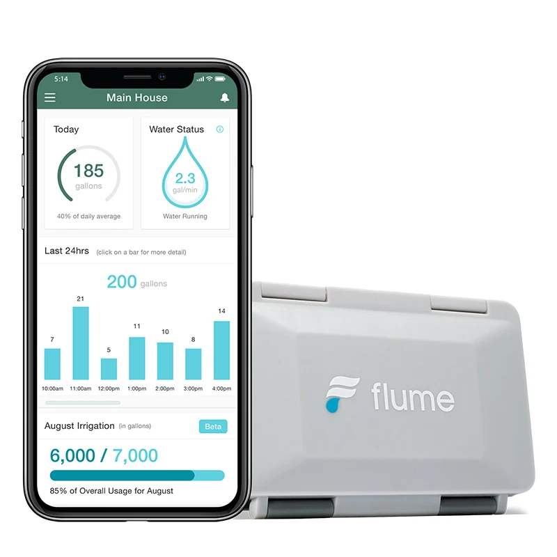 Rain Bird Flume Smart Home Water Monitor w/ Wi-Fi Bridge (F50010)