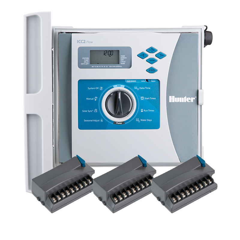 Hunter ICC2 24 Station Controller with Flow, Plastic Enclosure (I2CF2400PL)