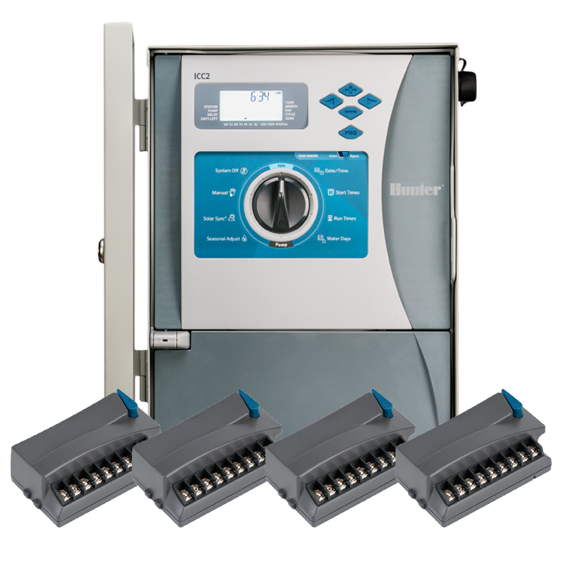 Hunter ICC2 32 Station Controller with Flow, Stainless Steel Enclosure (I2CF3200SS)