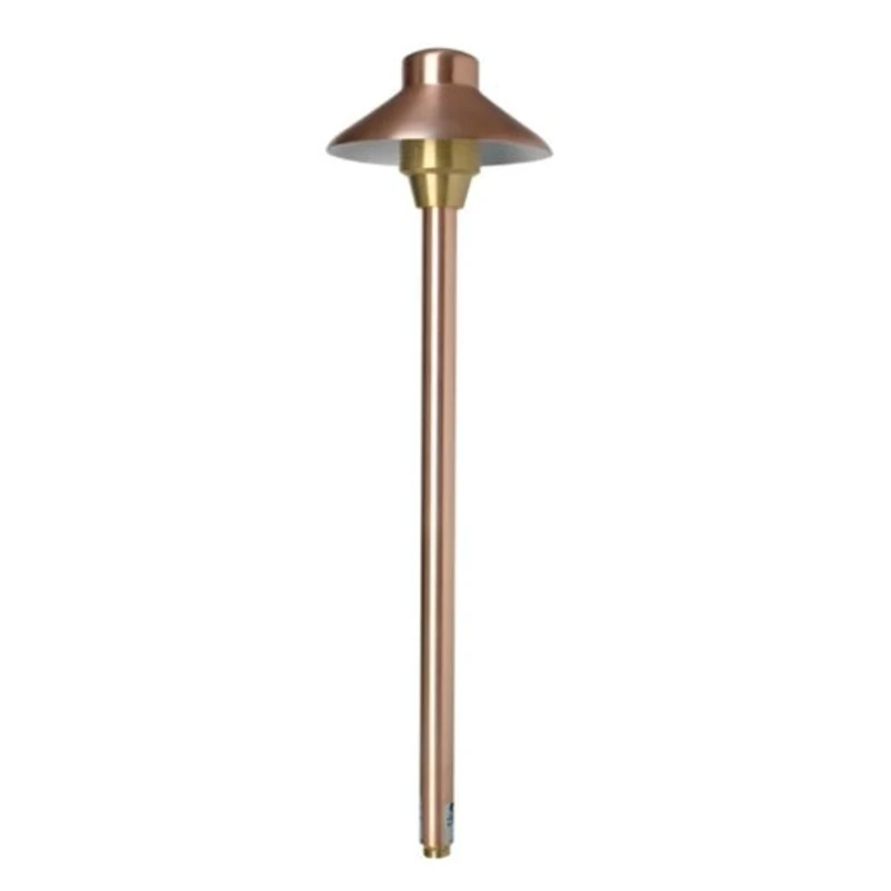 I6-NL.webp Unique Lighting Systems Illuminator 6 18 in. Path Light Natural Copper No Lamp (I6-NL)