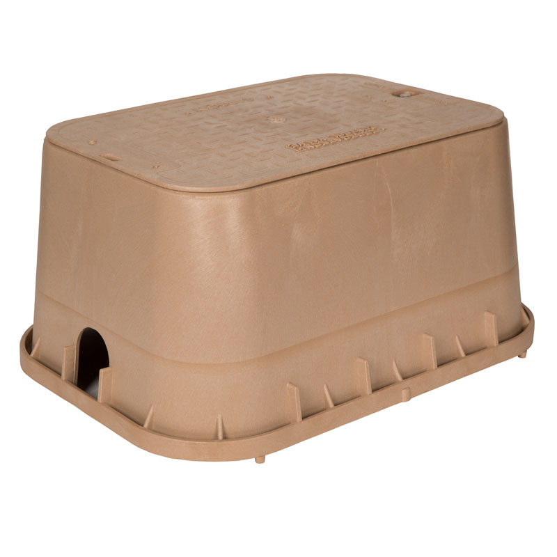 Oldcastle Precast 1220 Carson Jumbo Tan Box and Lid (12201024)