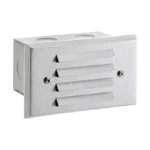 Vista 4242 4″ 1.5W White Aluminum Louver Step Light (SL-4242-W-150-W-G4)