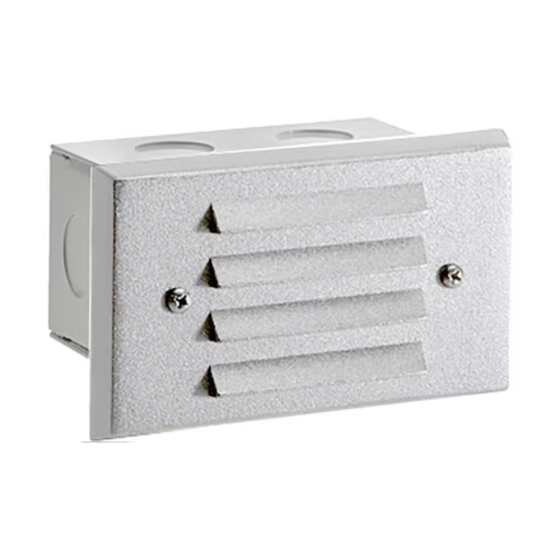 Vista 4242 4″ 1.5W White Aluminum Louver Step Light (SL-4242-W-150-W-G4)