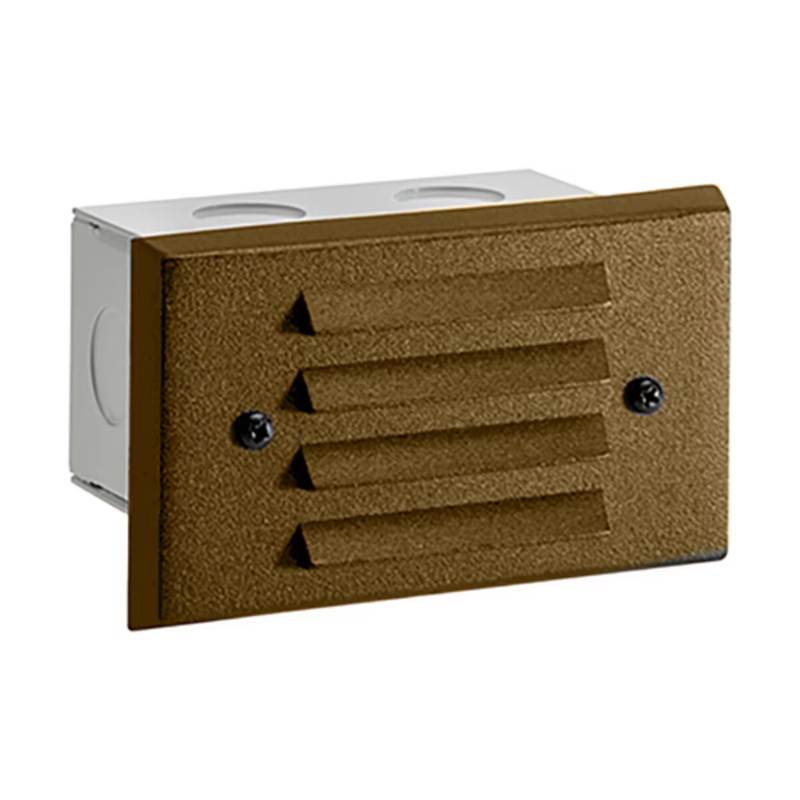 Vista 4242 4″ 1.5W Bronze Aluminum Louver Step Light (SL-4242-Z-150-W-G4)