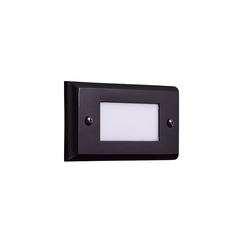 Alliance SL26 6″ 2700K Black Brass Open Lens Face Step Light (SL26-LED-BLK)